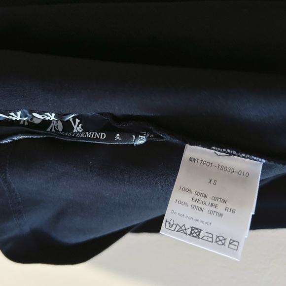 Mastermind Japan Signature Unisex Oversize Long sleeve Sweatshirt Black - Picture 4 of 4